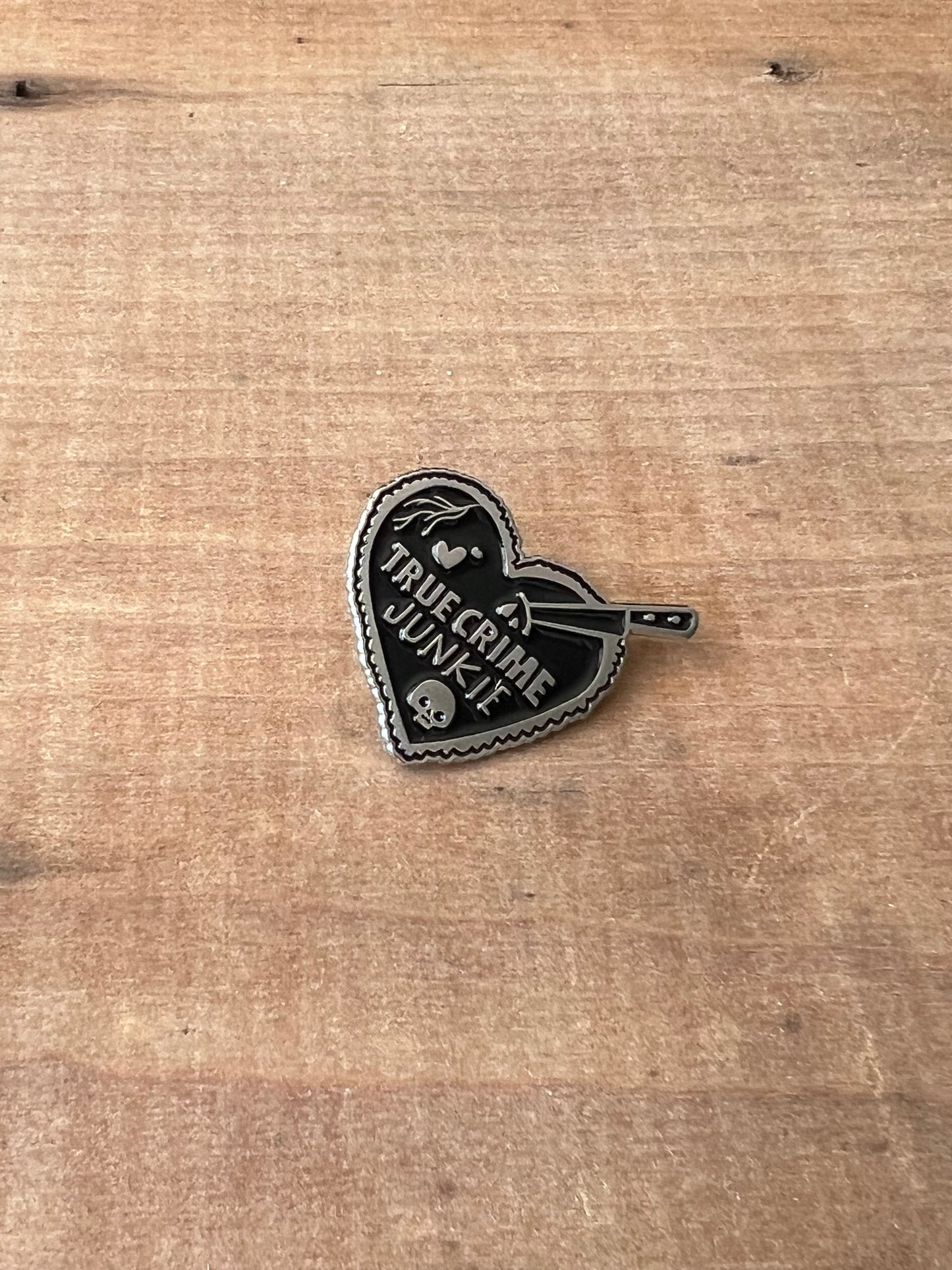 True Crime Junkie Pin