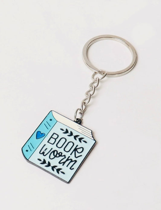 Book Worm Key Chain