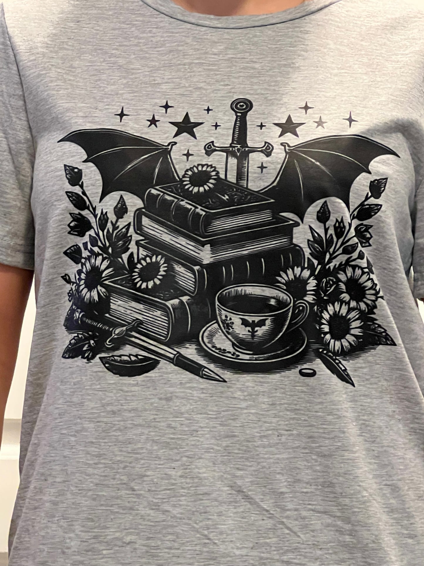 Wings, Books & Sword T-Shirt