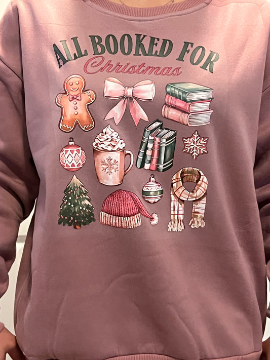 All Booked For Christmas Sweater